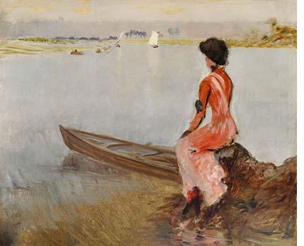 G. De Nittis, "In riva al lago" (1875-'76)