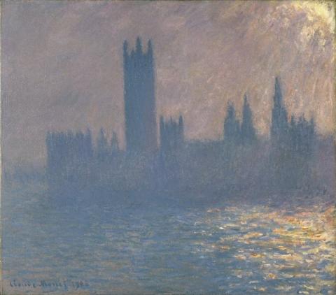 C. Monet, "Il Parlamento di Londra" (1903)