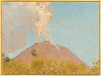 G. De Nittis, "Sulle falde del Vesuvio" (1872)